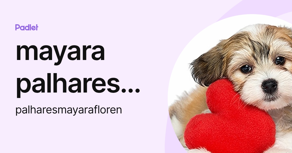 mayara palhares florentino (palharesmayarafloren) profile | Padlet