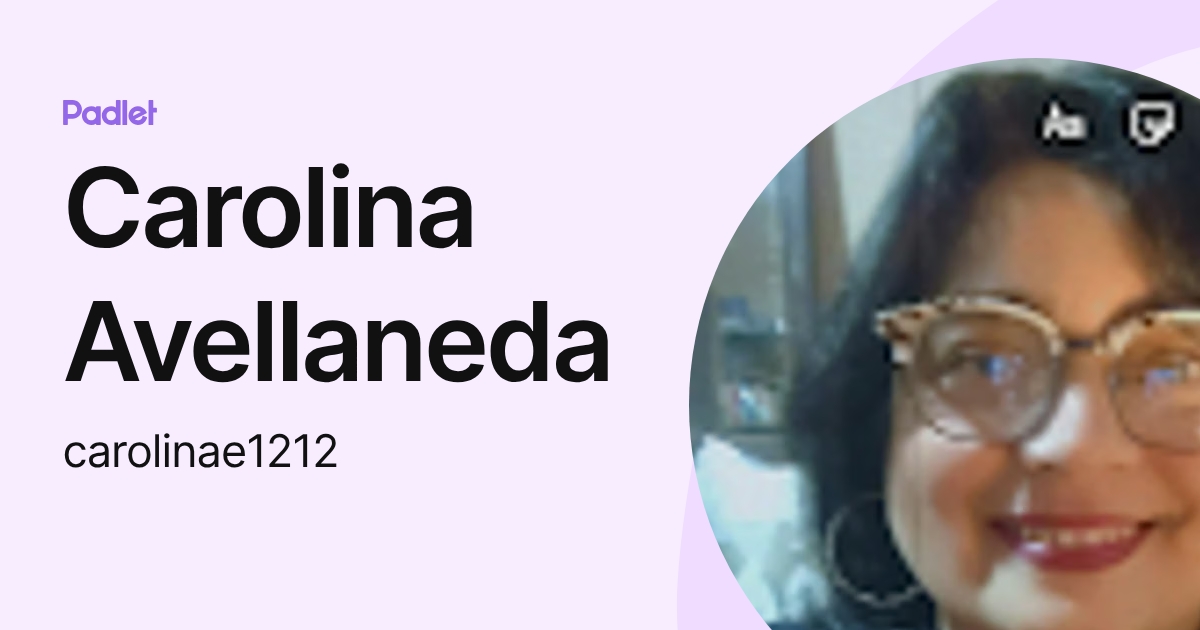 Carolina Avellaneda (carolinae1212) profile | Padlet