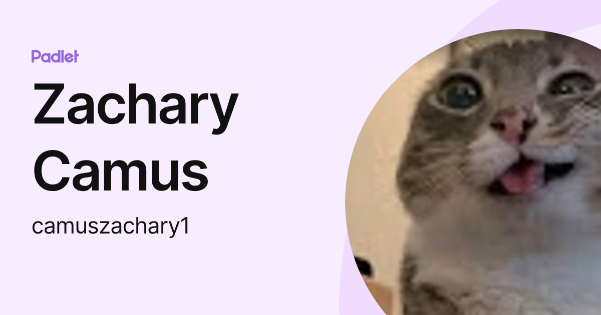 Zachary Camus (camuszachary1) profile | Padlet