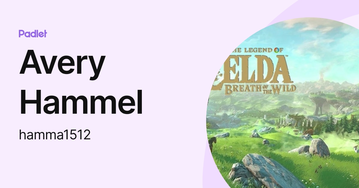Avery Hammel (hamma1512) profile | Padlet