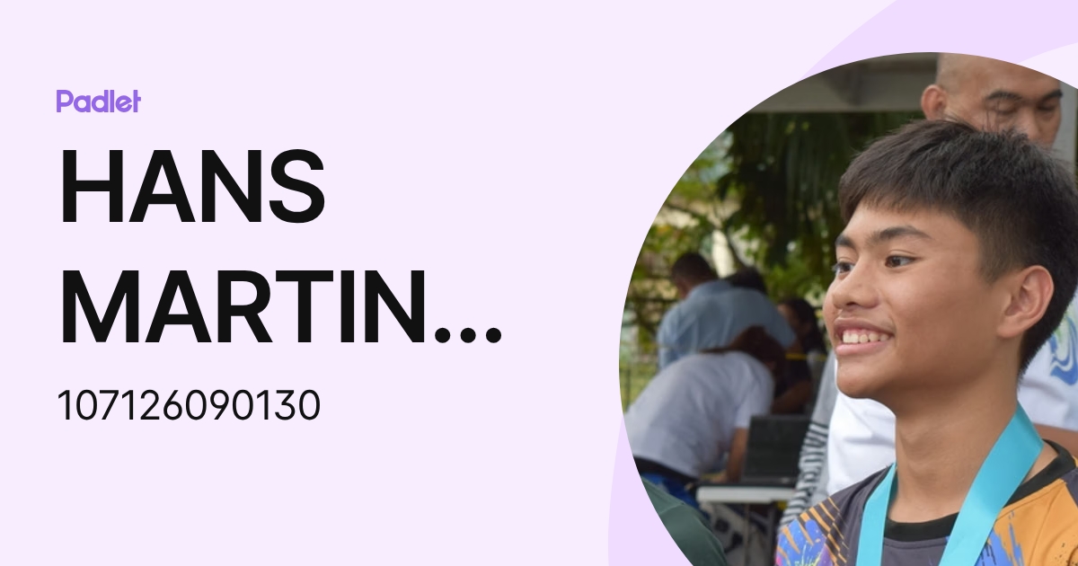 HANS MARTIN DOMINGUEZ (107126090130) profile | Padlet