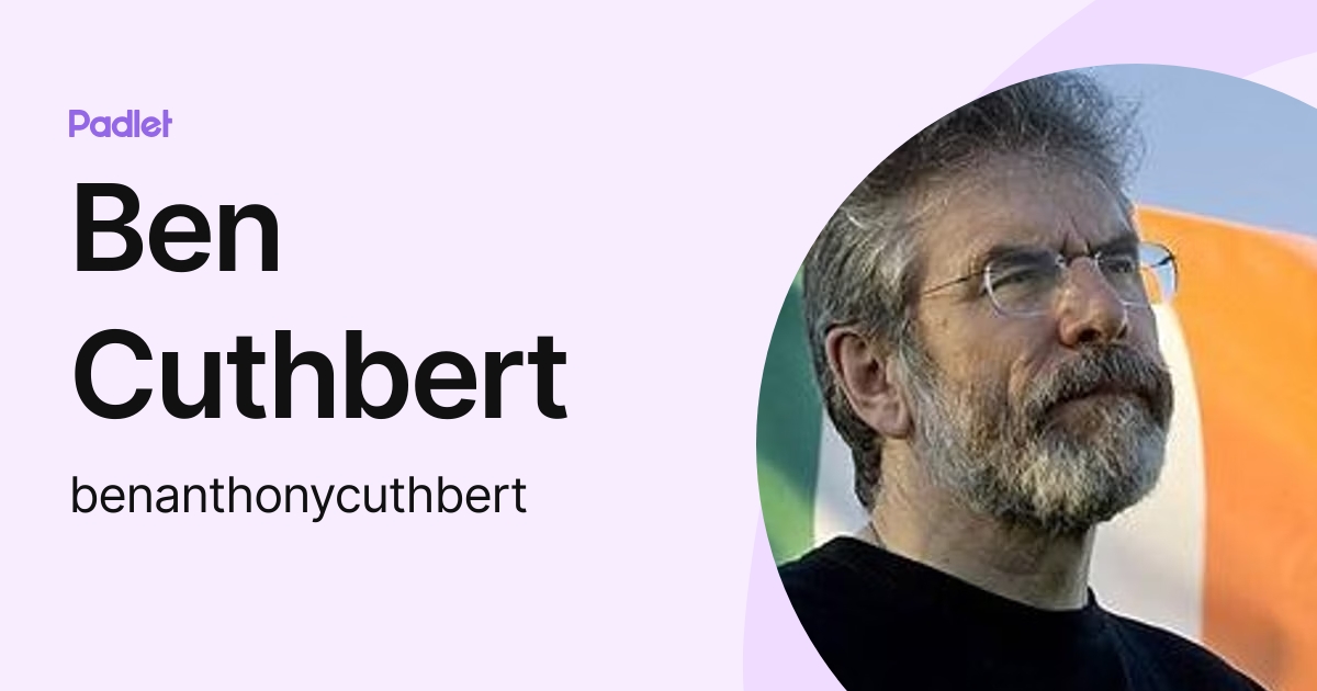 Ben Cuthbert (benanthonycuthbert) profile | Padlet