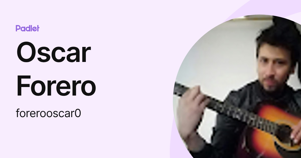 Oscar Forero (forerooscar0) profile | Padlet