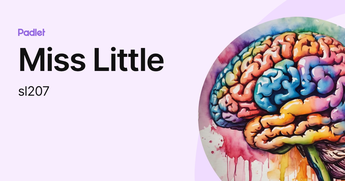 Miss Little (sl207) profile | Padlet