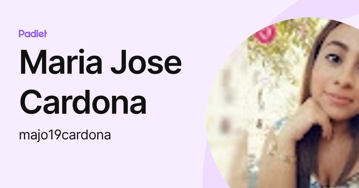 Maria Jose Cardona (majo19cardona) profile | Padlet