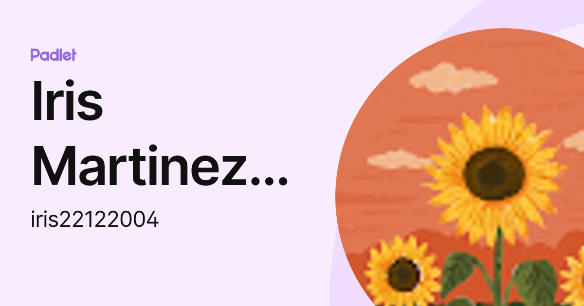 Iris Martinez lopez (iris22122004) profile | Padlet
