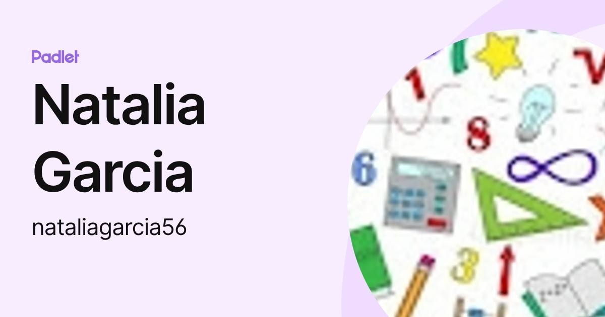 Natalia Garcia (nataliagarcia56) profile | Padlet