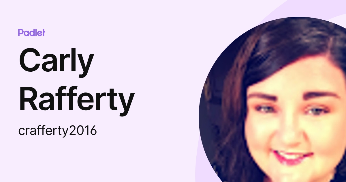 Carly Rafferty (crafferty2016) profile | Padlet