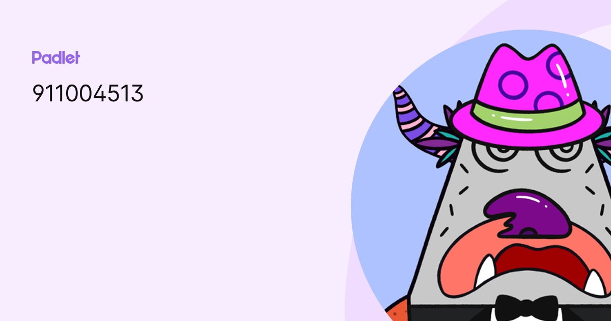 911004513 profile | Padlet