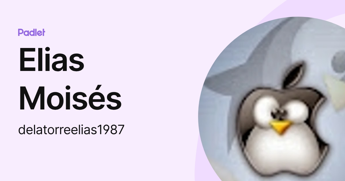 Elias Moisés (delatorreelias1987) profile | Padlet