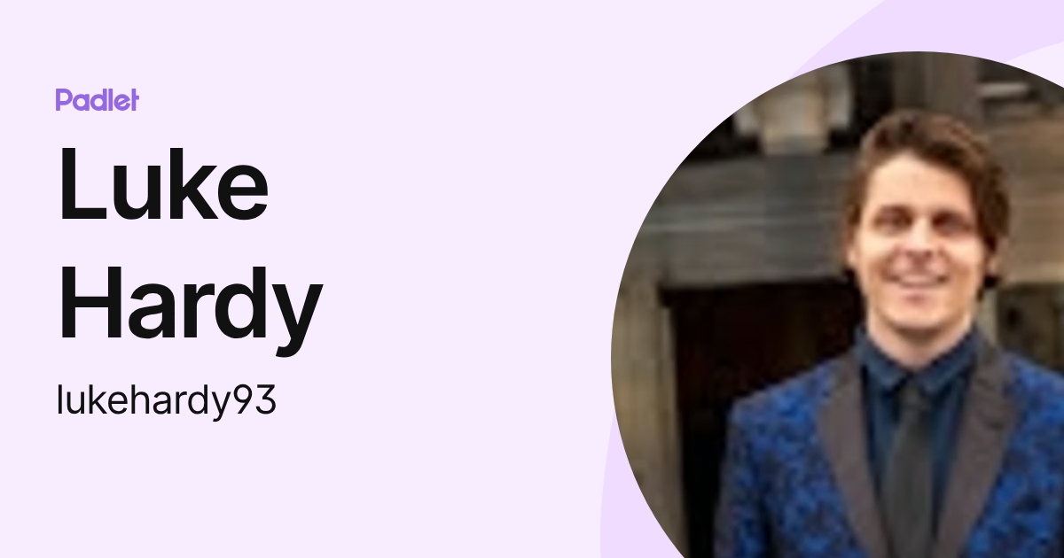 Luke Hardy (lukehardy93) profile | Padlet
