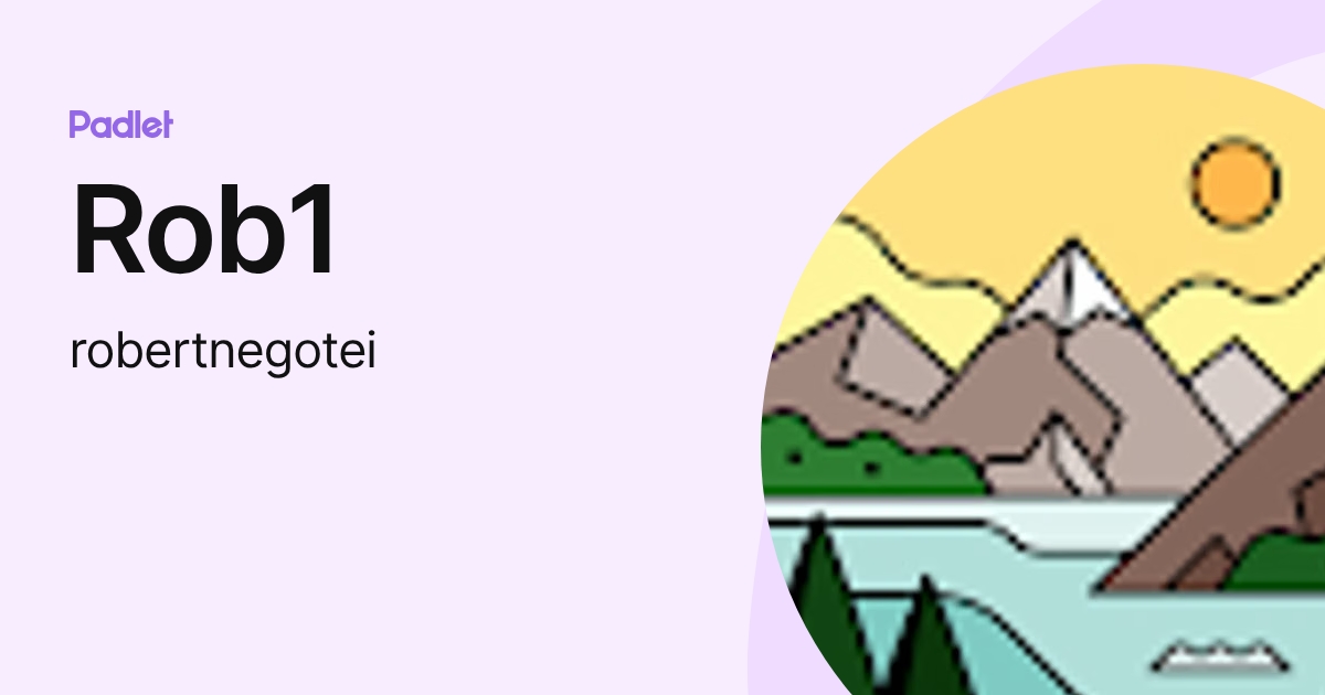 Rob1 (robertnegotei) profile | Padlet