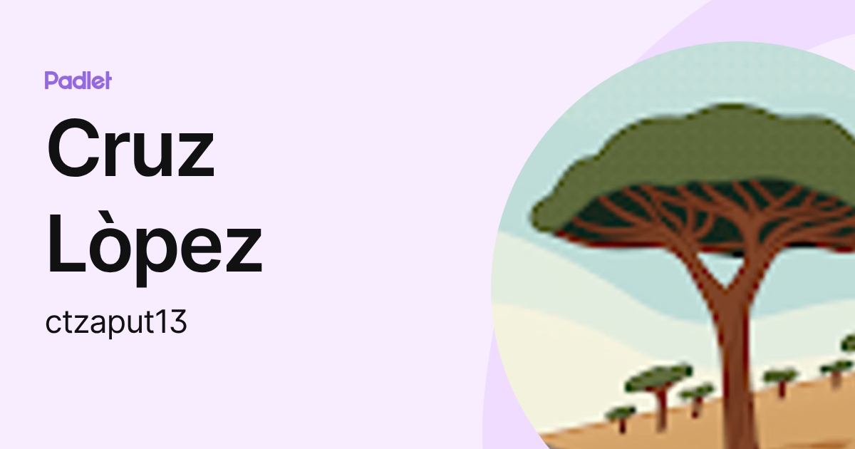 Cruz Lòpez (ctzaput13) profile | Padlet