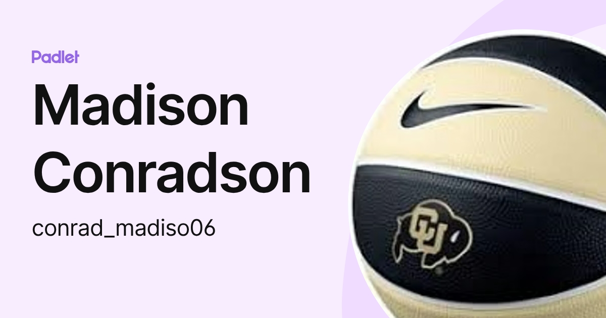 Madison Conradson (conrad_madiso06) profile | Padlet