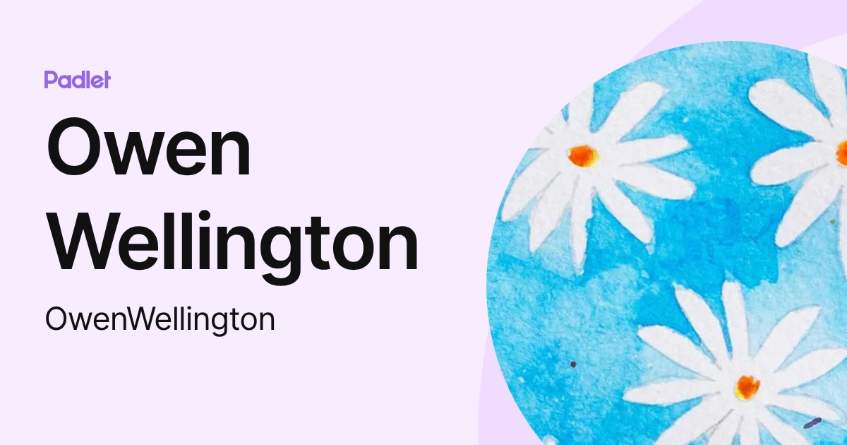 Owen Wellington (OwenWellington) profile | Padlet
