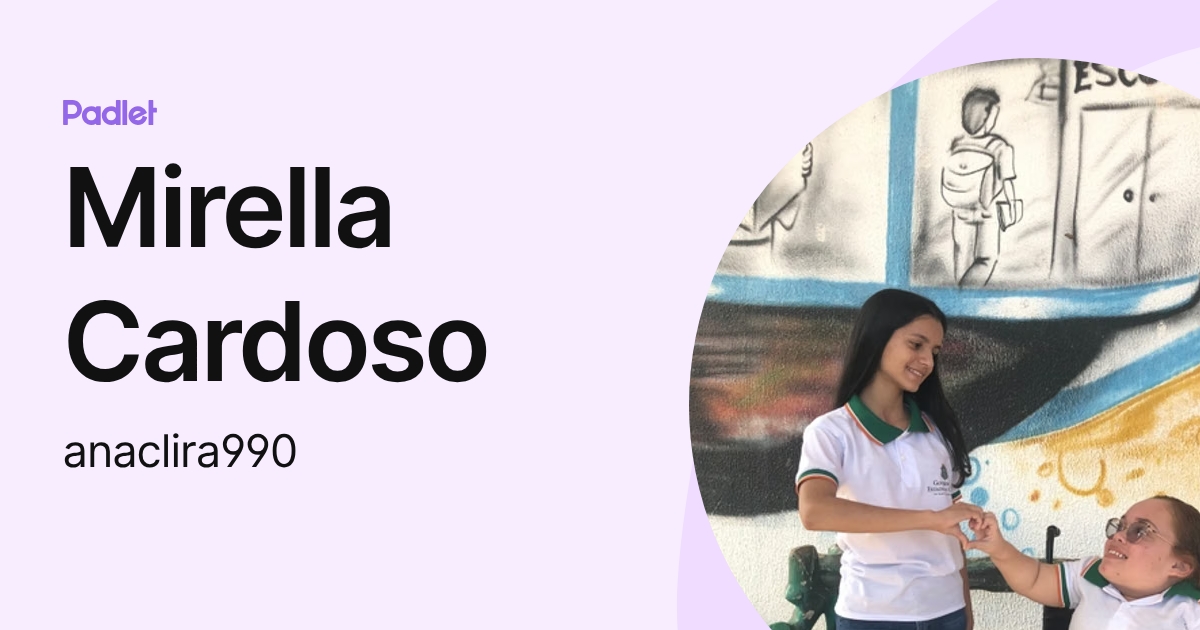 Mirella Cardoso (anaclira990) profile | Padlet