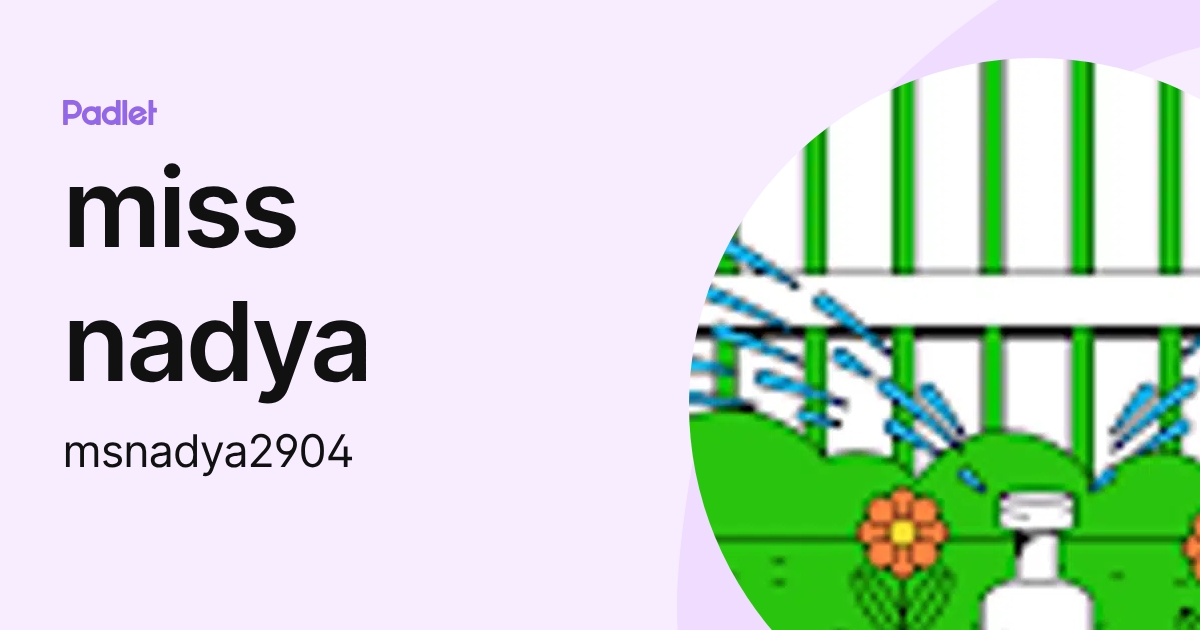 miss nadya (msnadya2904) profile | Padlet