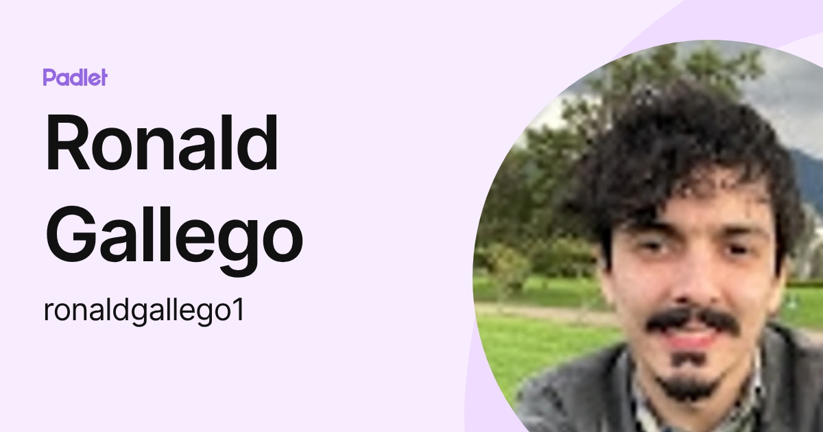 Ronald Gallego (ronaldgallego1) profile | Padlet