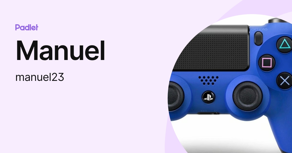 Manuel (manuel23) profile | Padlet