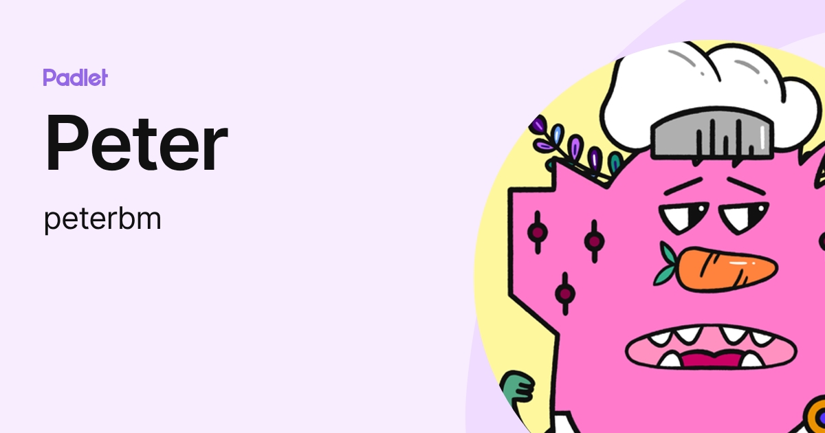 Peter (peterbm) profile | Padlet