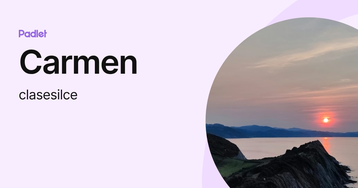 Carmen (clasesilce) profile | Padlet