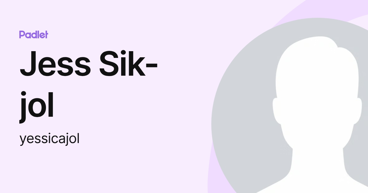 Jess Sik-jol (yessicajol) profile | Padlet