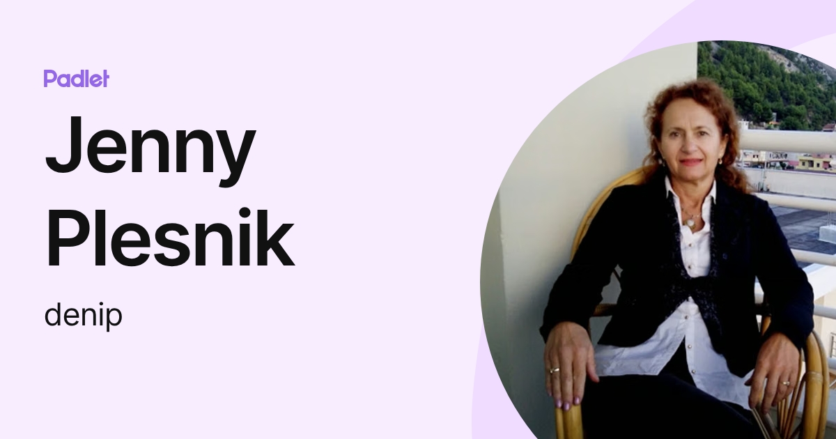 Jenny Plesnik (denip) profile | Padlet