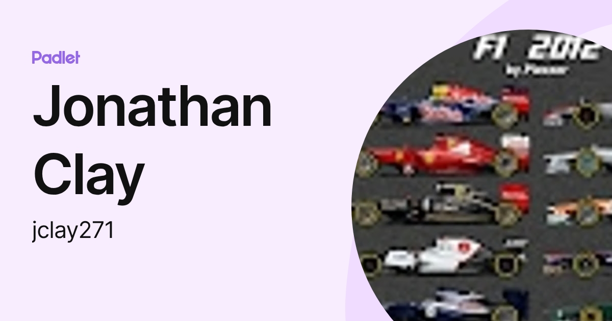 Jonathan Clay (jclay271) profile | Padlet