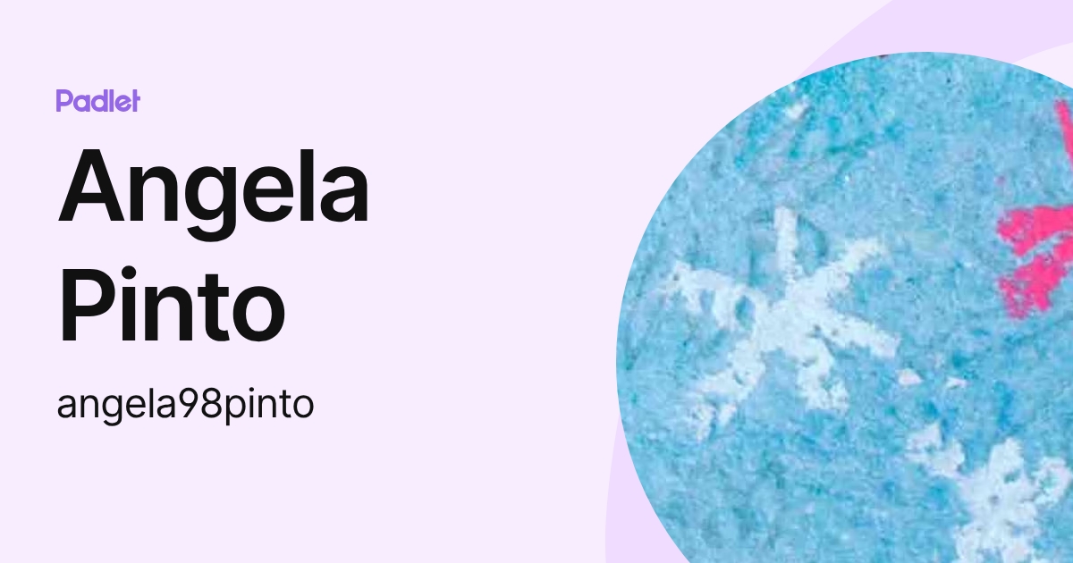 Angela Pinto (angela98pinto) profile | Padlet