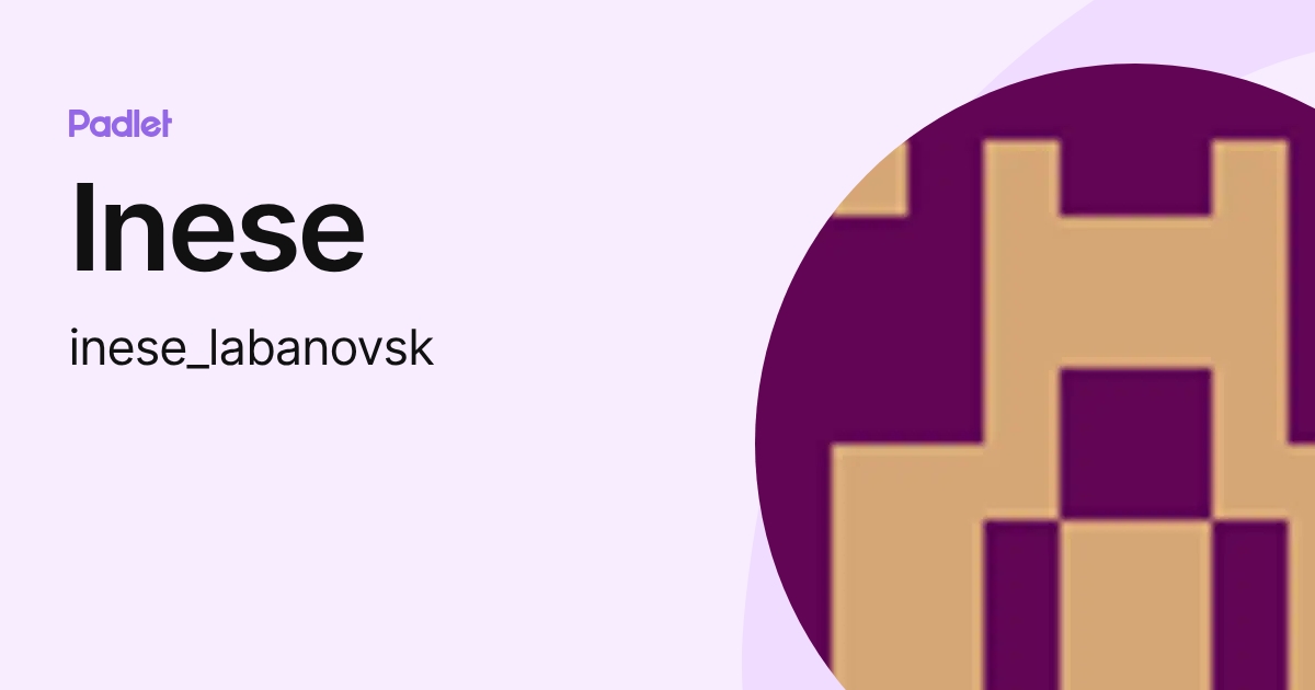 Inese Rendeniece Inese (inese_labanovsk) profile | Padlet