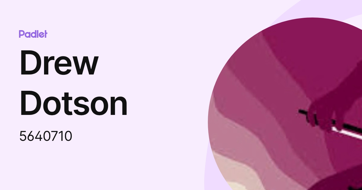 Drew Dotson (5640710) profile | Padlet