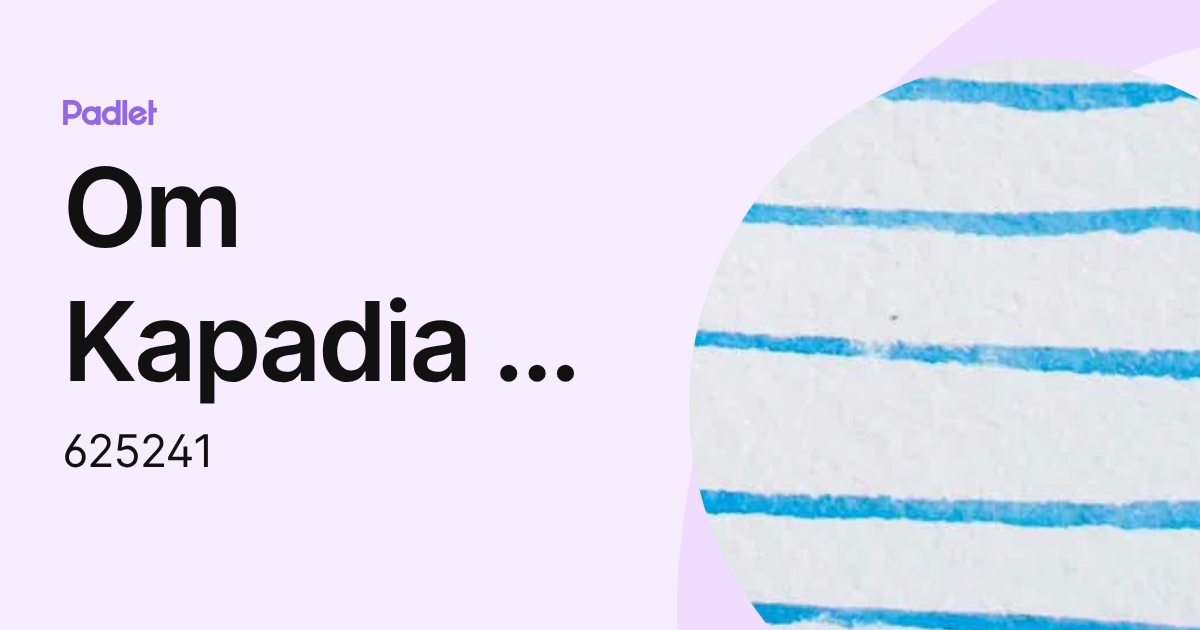 Om Kapadia - David Leeder MS (1544) (625241) profile | Padlet