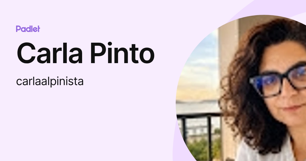 Carla Pinto (carlaalpinista) profile | Padlet