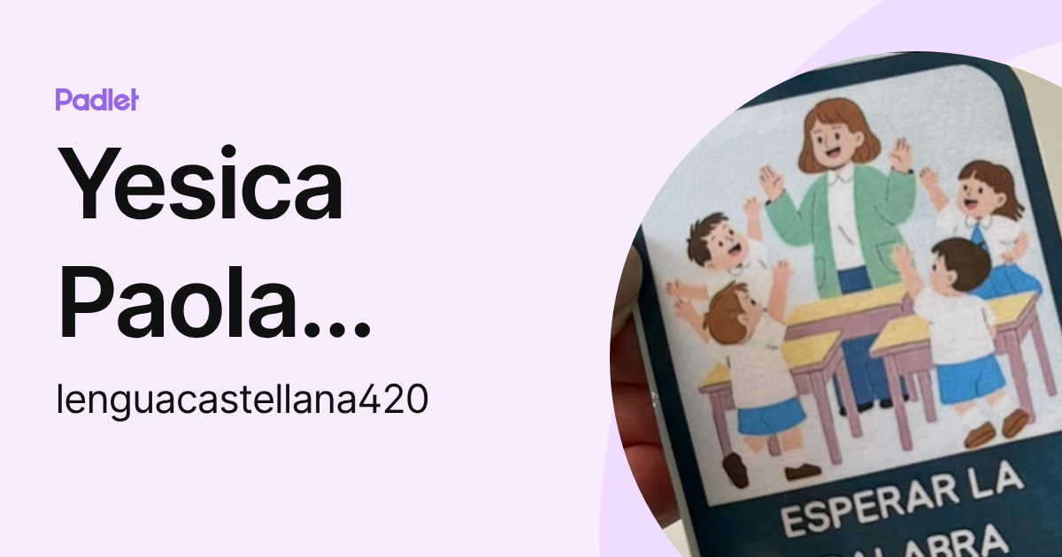 Yesica Paola Serna Cardona (lenguacastellana420) profile | Padlet