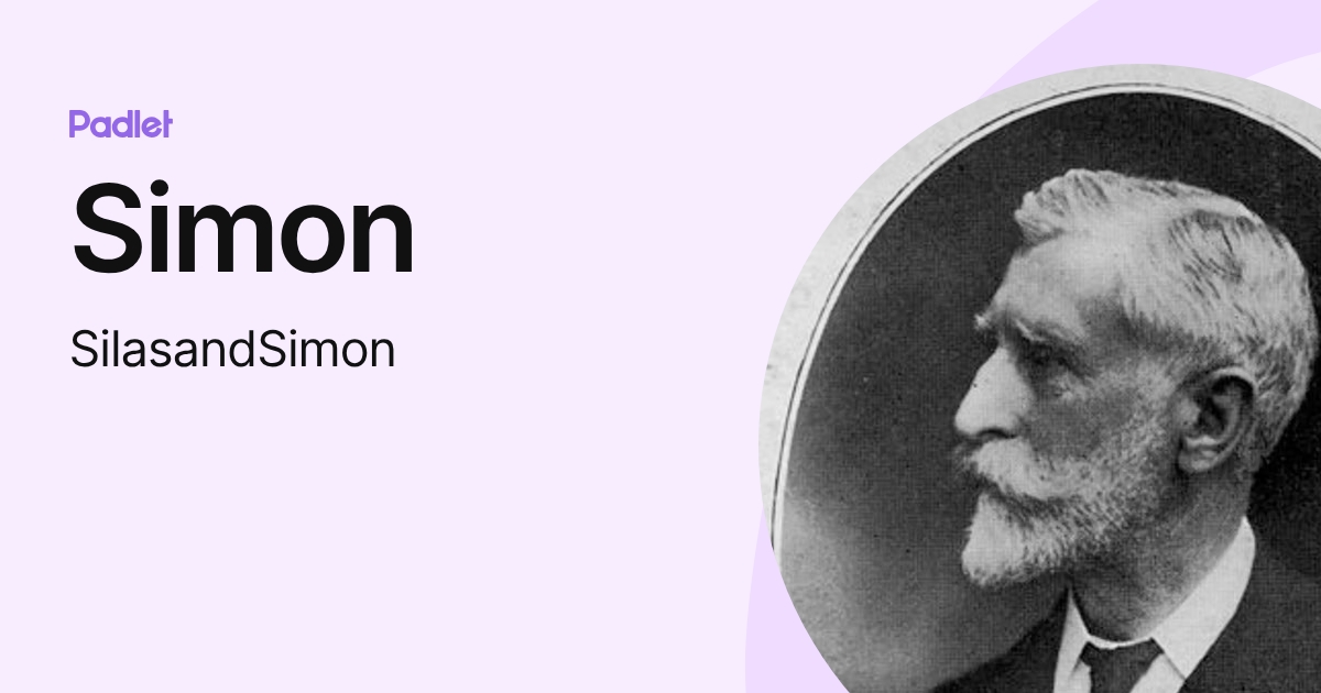 Simon (SilasandSimon) profile | Padlet