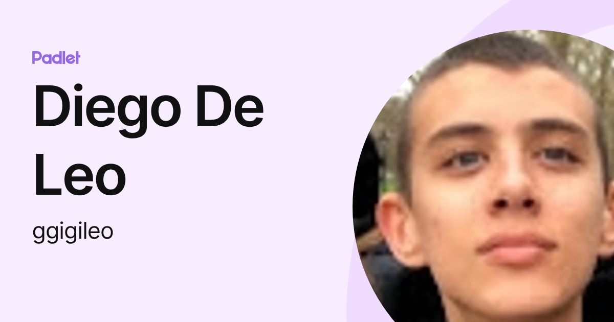Diego De Leo (ggigileo) profile | Padlet