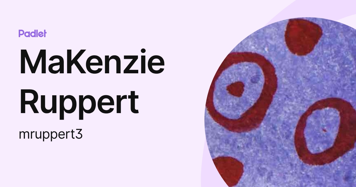MaKenzie Ruppert (mruppert3) profile | Padlet