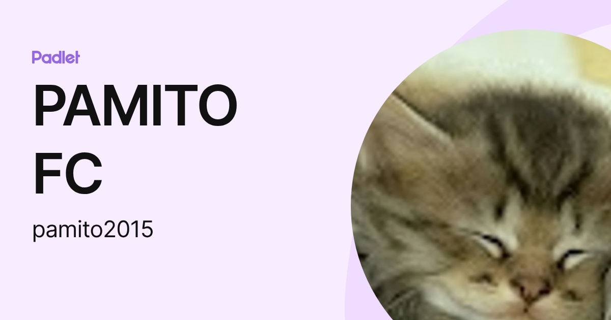 PAMITO FC (pamito2015) profile | Padlet