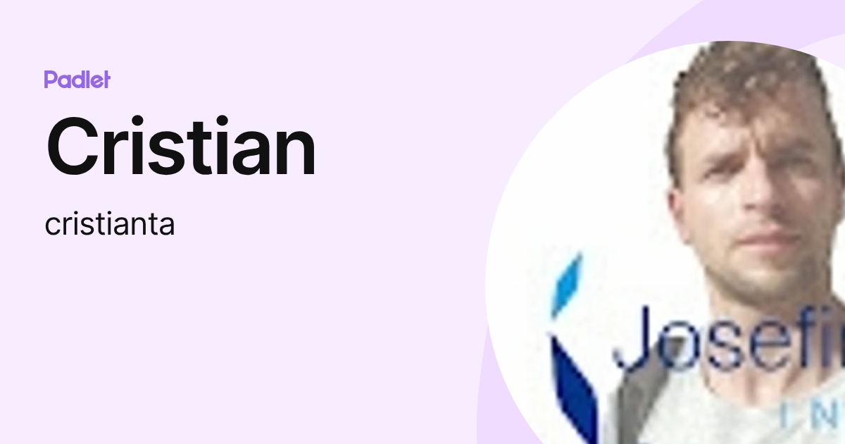 Cristian (cristianta) profile | Padlet