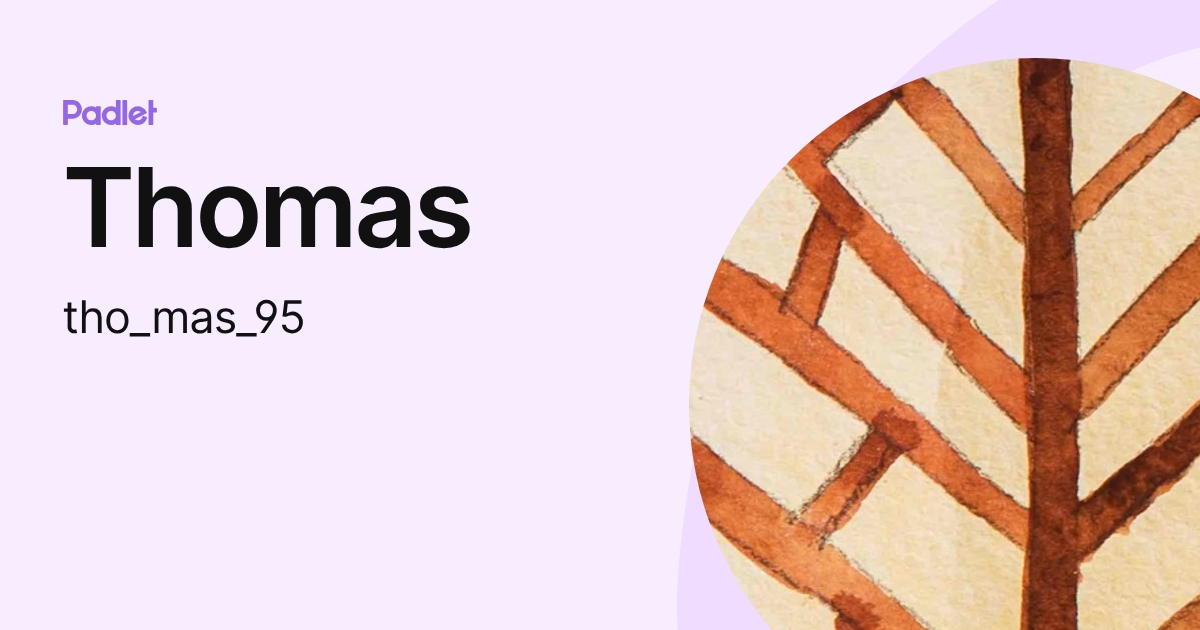 Thomas (tho_mas_95) profile | Padlet