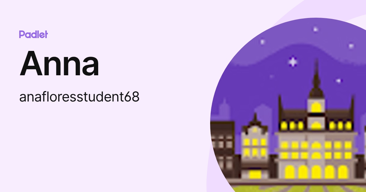 Anna (anafloresstudent68) profile | Padlet
