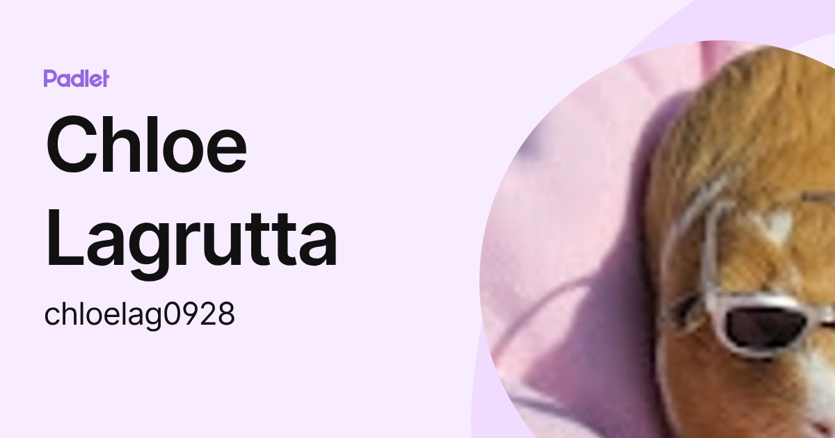 Chloe Lagrutta (chloelag0928) profile | Padlet