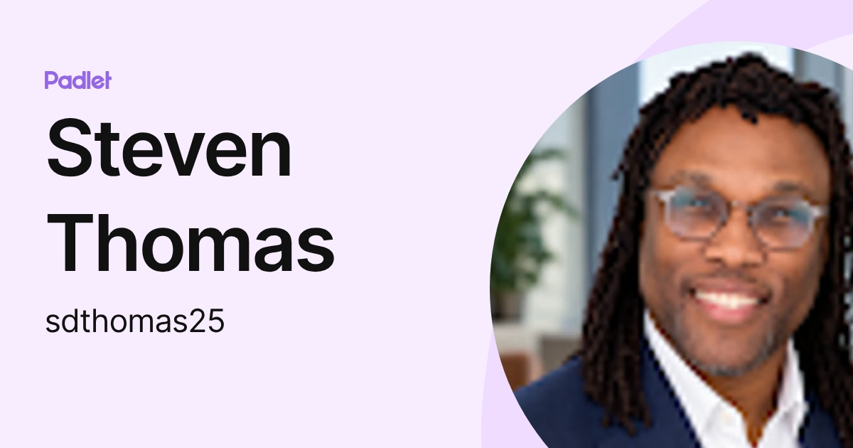 Steven Thomas Rye Steven Thomas (sdthomas25) profile | Padlet