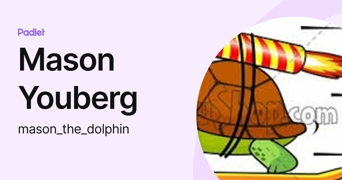 Mason Youberg (mason_the_dolphin) profile | Padlet