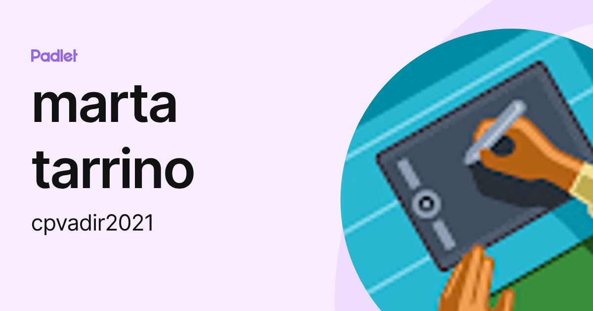 marta tarrino (cpvadir2021) profile | Padlet