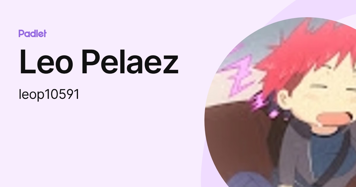 Leo Pelaez (leop10591) profile | Padlet