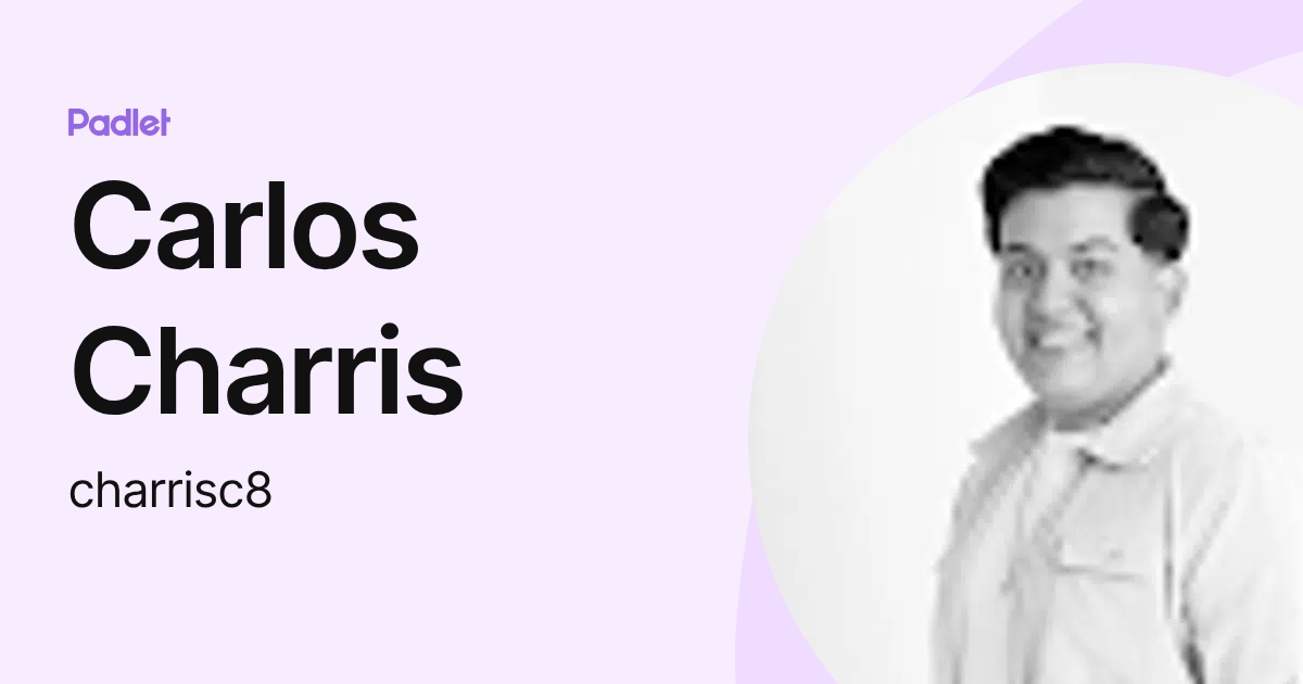 Carlos Charris (charrisc8) profile | Padlet