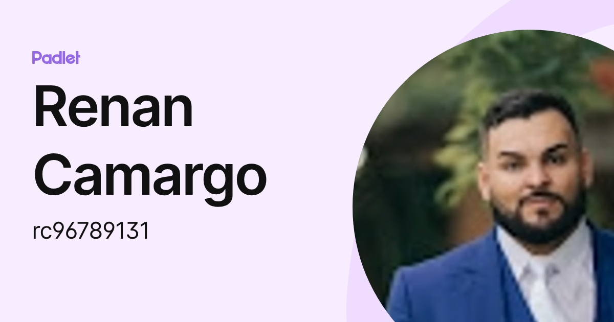 Renan Camargo (rc96789131) profile | Padlet
