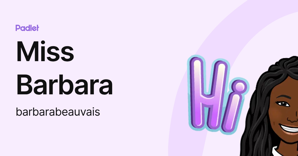 Miss Barbara (barbarabeauvais) profile | Padlet