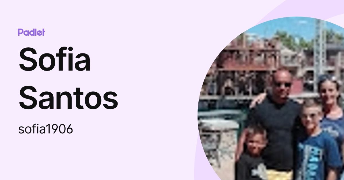 Sofia Santos (sofia1906) profile | Padlet